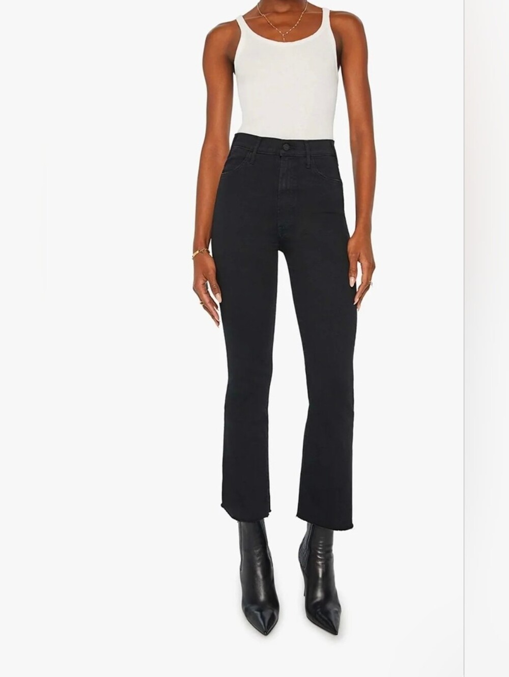 Mother The Hustler Ankle Fray Jeans - Not Guilty Size 29